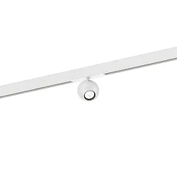 Spotlight op rail LECA ON STREX 1.0 met adapter IP20, wit mat 