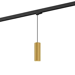 3-fase pendelarmatuur RAY ON TRACK 2.0 - PAR16 cilindrisch, kort, met adapter GU10 IP20, goud dimbaar
