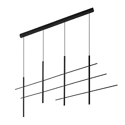 Pendelarmatuur NET CEILING SUSP 4.0 IP20, zwart mat dimbaar