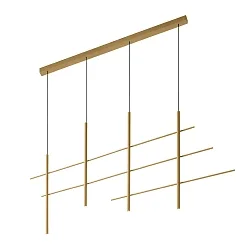 Pendelarmatuur NET CEILING SUSP 4.0 IP20, champagne dimbaar