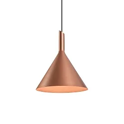 Pendelarmatuur SHIEK 3.0 zonder rozet, Dim-To-Warm, met open kabel IP20, koper geborsteld dimbaar
