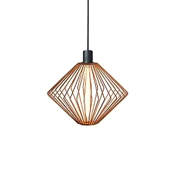 Pendelarmatuur WIRO 1.1 DIAMOND CEILING SUSP E27 IP20, koper 