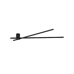 ceiling luminaire FIL SPIN 1.0 with jointed arm, indirect IP20, black matt dimmable