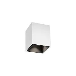 Downlight BOX MINI 1.0 hoekig, opbouwversie IP20, wit mat dimbaar