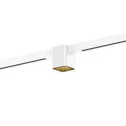 Spotlight op rail DOCUS MINI ON STREX 1.0 met adapter IP20, goud, wit mat 