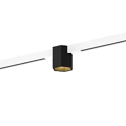 Spotlight op rail HEXO ON STREX 1.0 met adapter IP20, goud, zwart mat, wit mat dimbaar