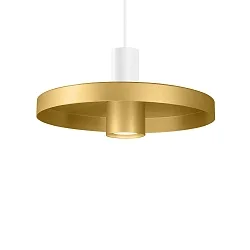 Pendelarmatuur ODREY CEILING SUSP 1.2 PAR16 GU10 IP20, goud, wit mat 