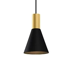 Pendelarmatuur ODREY CEILING SUSP 1.4 PAR16 GU10 IP20, goud, zwart mat 