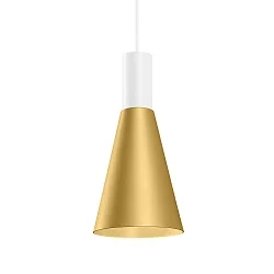 Pendelarmatuur ODREY CEILING SUSP 1.5 PAR16 GU10 IP20, goud, wit mat 
