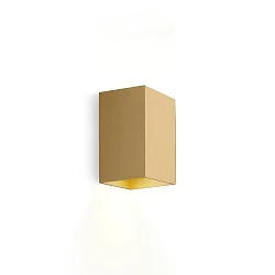 Wandarmatuur voor buitenshuis BOX MINI 1.0 GU10 IP20, messing dimbaar