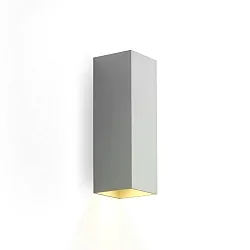 Wandarmatuur BOX MINI 2.0 up down GU10 IP20, aluminium geborsteld dimbaar