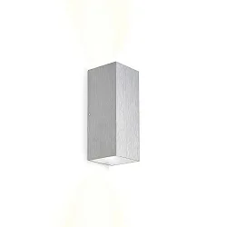 LED Wall luminaire TRAIN 2.0, 2-sided, 8W 3000K 510lm 36°, CRi >90, dimmable, aluminum brushed