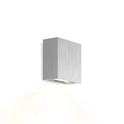 LED Wall luminaire CENTRAL 1.0, up or down, 8W 3000K, CRi >90, dimmable, aluminum brushed