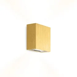 LED Wall luminaire CENTRAL 2.0, Up&Down, 8W 2700K, CRi >90, dimmable, gold