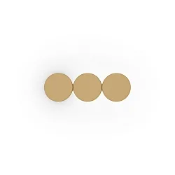 Wandarmatuur DOT WALL SURF 3.0 IP20, champagne dimbaar