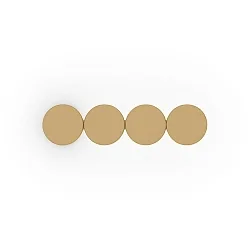 Wandarmatuur DOT WALL SURF 4.0 IP20, champagne dimbaar