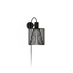 Wandarmatuur WIRO 1.8 WIRO WALL SURF E27 IP20, zwart dimbaar