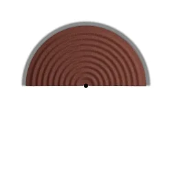 decorative element TAPIS SOFT WALL SURF 2.1, red