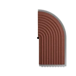 decorative element TAPIS SOFT WALL SURF 3.1, red