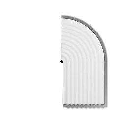 decorative element TAPIS SOFT WALL SURF 3.1, white