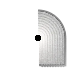 Wandarmatuur TAPIS SOFT WALL SURF 3.0 IP20, grijs, marmer dimbaar