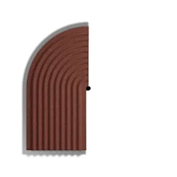decorative element TAPIS SOFT WALL SURF 4.1, red