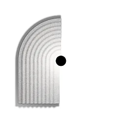 Wandarmatuur TAPIS SOFT WALL SURF 4.0 IP20, grijs, marmer dimbaar