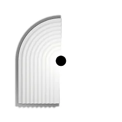 Wandarmatuur TAPIS SOFT WALL SURF 4.0 IP20, wit dimbaar