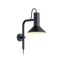 Wandarmatuur ROOMOR WALL 3.1 - PAR16 / SHADE 1.0 kort, met scharnierende arm, met aansluitdoos, zonder schakelfunctie GU10 IP20