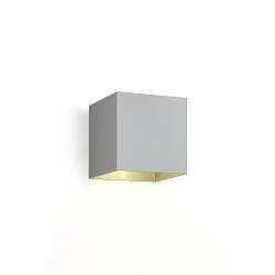 Wandarmatuur BOX 1.0 eenzijdig IP20, aluminium geborsteld dimbaar