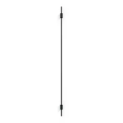 LED Design Wall luminaire FINLIN 3.0, 124cm, 12W 2700K, CRi >90, dimmable, black