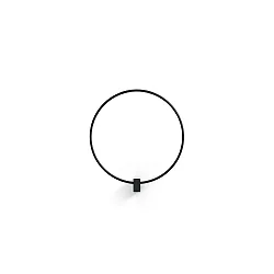 Wandarmatuur FINLIN ROUND WALL SURF 1.0 IP20, zwart mat dimbaar
