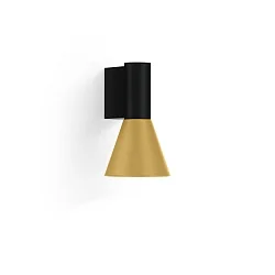 Wandarmatuur ODREY WALL SURF 1.3 PAR16 GU10 IP20, goud, zwart mat 