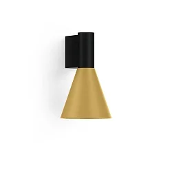 Wandarmatuur ODREY WALL SURF 1.4 PAR16 GU10 IP20, goud, zwart mat 