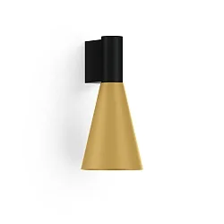 Wandarmatuur ODREY WALL SURF 1.5 PAR16 GU10 IP20, goud, zwart mat 