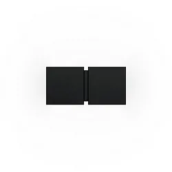 wall luminaire CG SQUARE 2P SMALL G9 IP20, black matt
