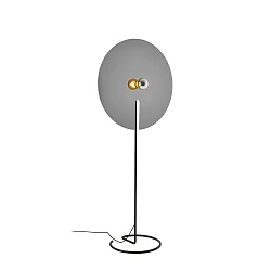 Tafelarmatuur MIRRO TABLE 3.0 groot, met snoerdimmer E27 IP20, chroom, zwart dimbaar