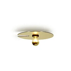 Wandarmatuur MIRRO WALL 1.0 E27 IP20, goud dimbaar