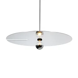 Pendelarmatuur MIRRO CEILING SUSP 3.0 E27 IP20, aluminium, zwart mat 