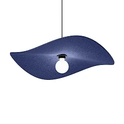 Pendelarmatuur WAVE SOFT 1.0 E27 IP20, indigoblauw