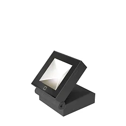 Strijklicht X-BEAM OUTDOOR WALL SURF / FLOOR PROJ 1.0 IP65, antraciet dimbaar