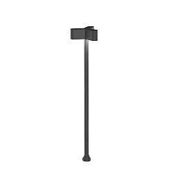 Buitenlamp KIOSK 1.3 3-vlams, instelbaar, zonder basis IP65, antraciet, mat dimbaar
