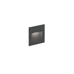 Wandinbouwarmatuur ORIS OUTDOOR WALL REC 0.8 down, constante stroom, indirect IP65, antraciet 