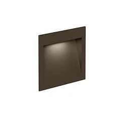 Inbouwarmatuur voor buiten ORIS OUTDOOR WALL REC 1.3 down, constante stroom, indirect IP65, brons 