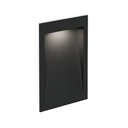 Inbouwarmatuur voor buiten ORIS OUTDOOR WALL REC 2.0 down, constante stroom, indirect IP65, zwart mat 