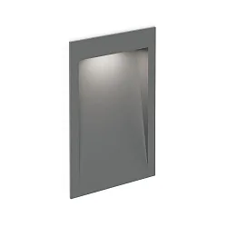 Inbouwarmatuur voor buiten ORIS OUTDOOR WALL REC 2.0 down, constante stroom, indirect IP65, grijs 