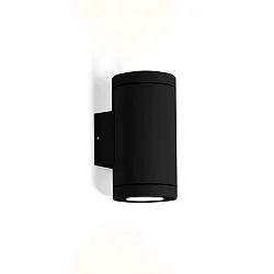 LED Outdoor Wall luminaire TUBE 2.0, IP65, 2-sided, 2x 8W 3000K 38°, CRi >90, dimmable, black