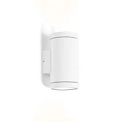 LED Outdoor Wall luminaire TUBE 2.0, IP65, 2-sided, 2x 8W 3000K 38°, CRi >90, dimmable, white