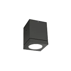 outdoor ceiling luminaire TUBE CARRÉ 1.0 PAR16 down, square, rigid GU10 IP65, anthracite