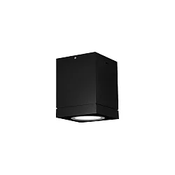 Outdoor Ceiling luminaire TUBE CARRÉ 1.0 PAR16, IP65, GU10 max. 5W, black